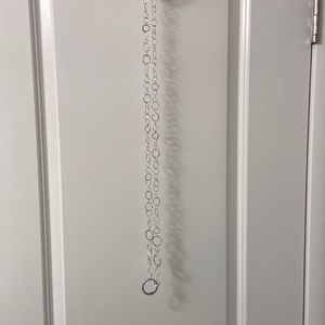 Ralph Lauren long silver necklace
